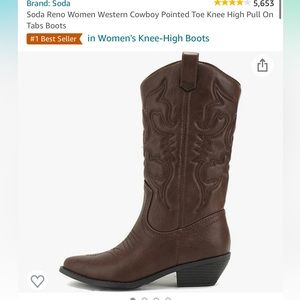 Amazon cowgirl brown boots